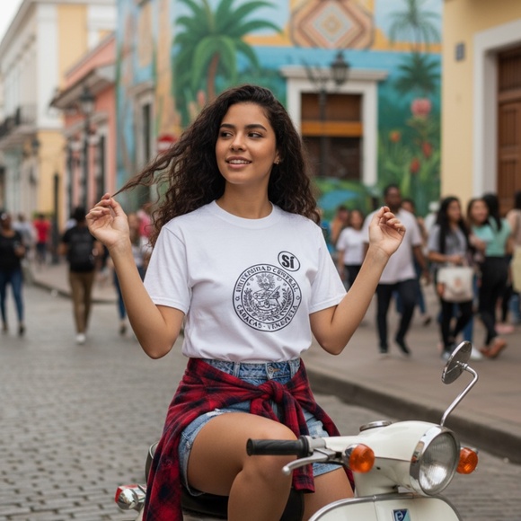 Neysora UCV “Sí” University Graphic Tee White Regular - Picture 3 of 8